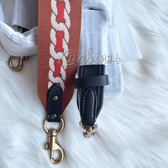 Coach Black Leather Tali Bucket Bag with Webbing Strap - Picture 10 of 11